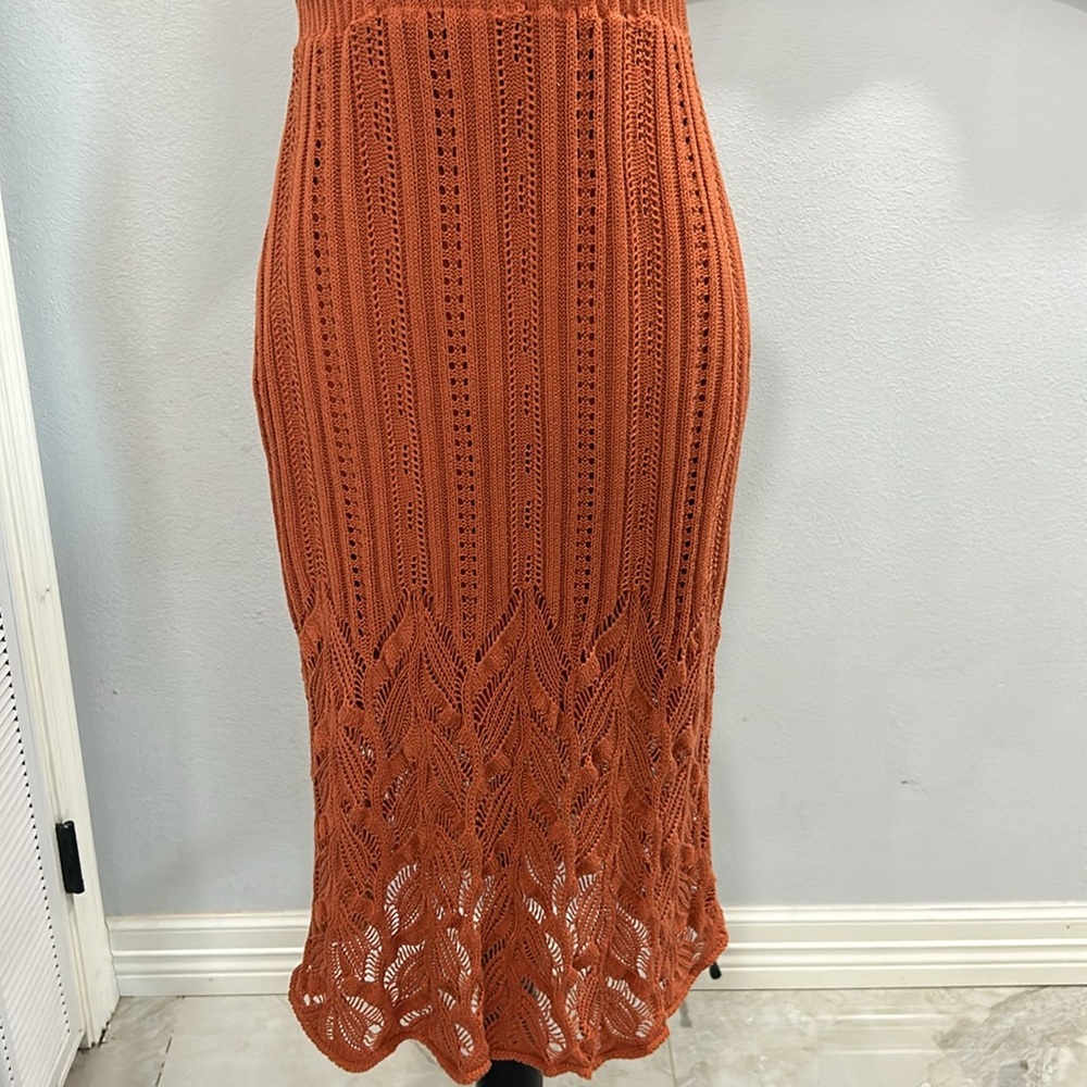 Petal & Pup Terracotta Midi Dress - Picture 5 of 14